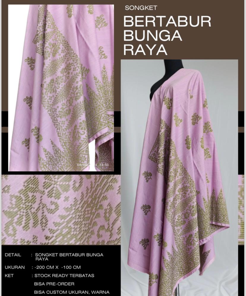 SONGKET BERTABUR BUNGA RAYA